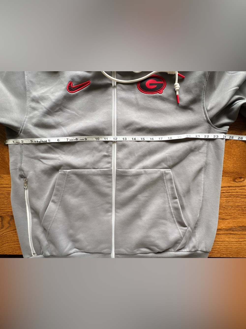 New without tags Nike Georgia Bulldogs Gray Full-Zip Hoodie-Mens Large- 2024 - Picture 13 of 15
